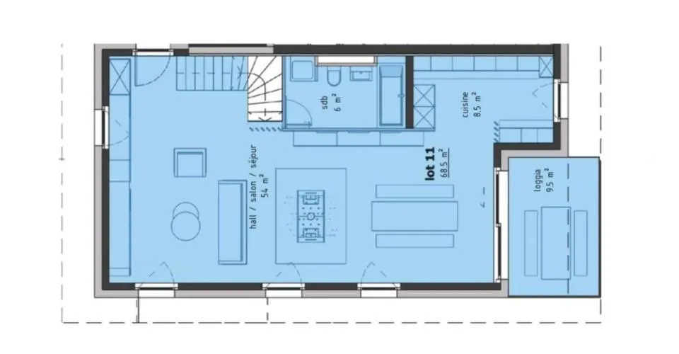 Duplex de 4.5 pièces avec balcons – Foto 10 von 22