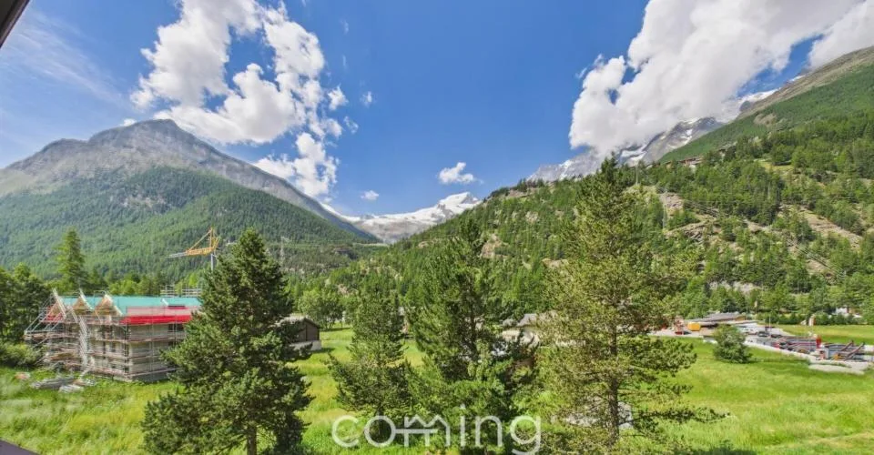 Agréable et alpine - appartement de 2.5 pièces avec cheminée et vue sur les montagnes à Saas-Grund – photo 13 sur 27