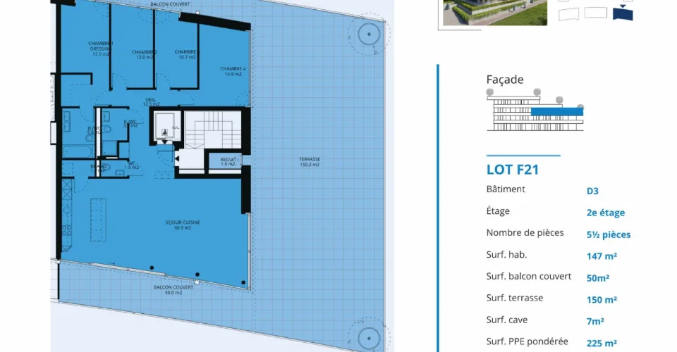 Appartement neuf de 5.5 pièces avec balcon couvert et rooftop terrasse – photo 13 of 24