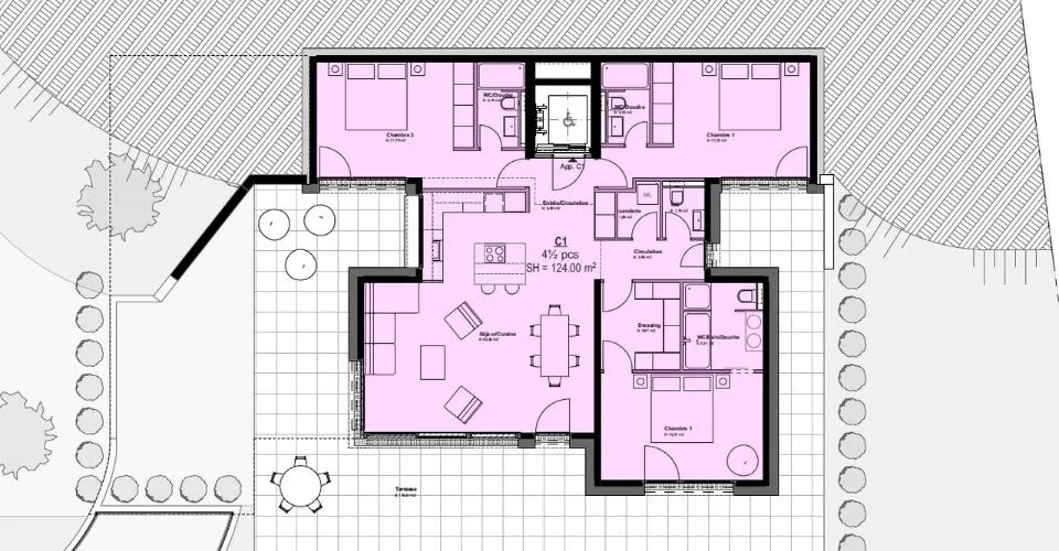 Promotion: La Petite Corniche le Pont appartement lot A 1 de 4,5 p – photo 12 sur 14