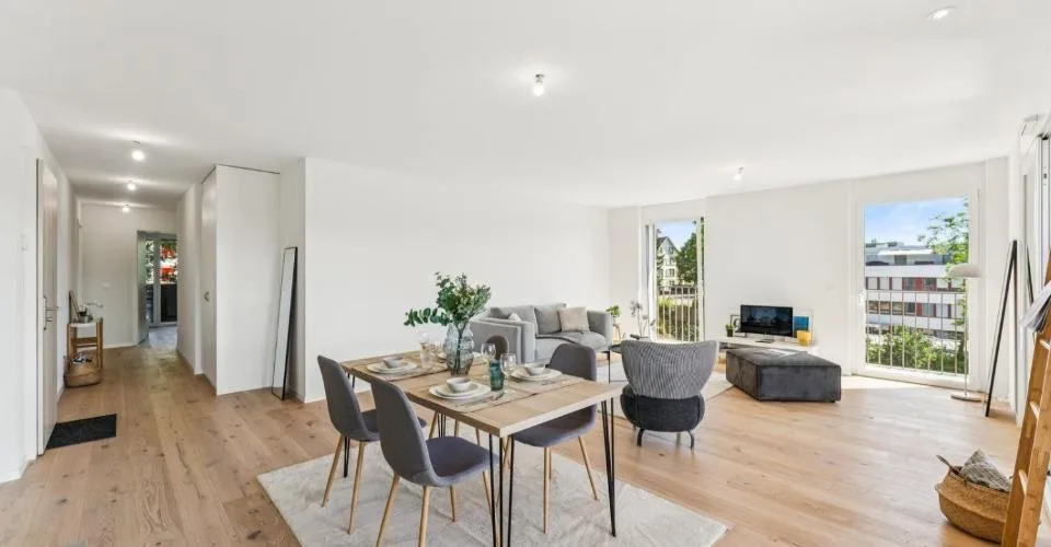 Exceptionnel appartement neuf de 5.5 pièces avec vue dégagée – Foto 2 von 37