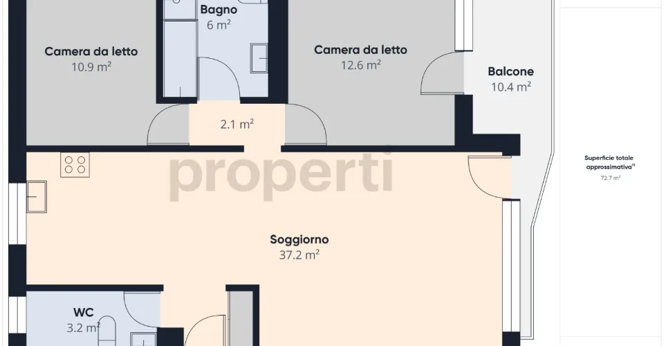 Moderno trilocale in vendita a Biasca - Si accetta il diritto di compera – Foto 27 von 28