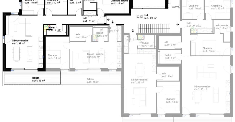 Bel attique de 4,5 pièces à construire – photo 5 sur 17