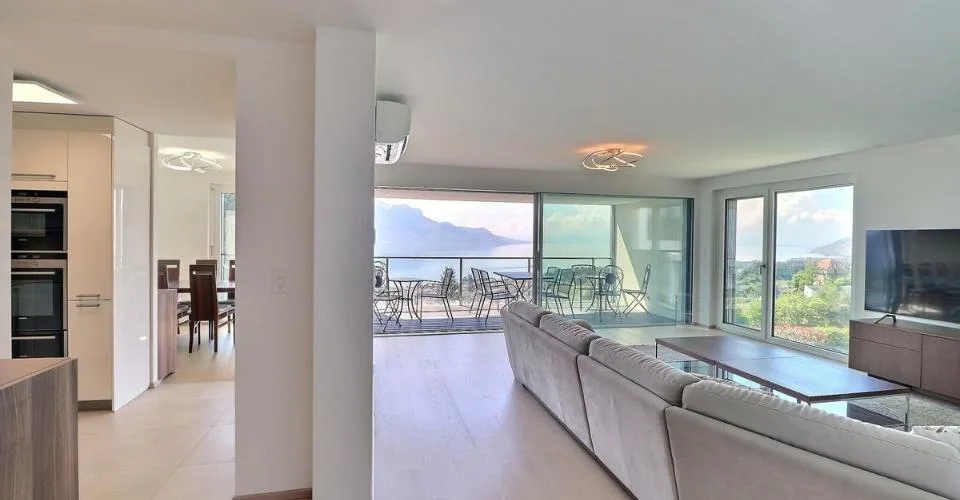 SUPERBES WOHNUNG MIT 4.5 ZIMMERN IN CHERNEX - MONTREUX MIT SEHR SCHÖNER PANORAMASICHT – Foto 7 von 26
