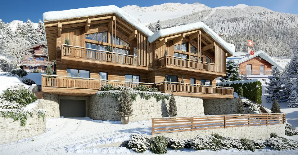 PROJET 2 CHALETS NEUF - MEDIERES (VERBIER) – photo 10 sur 17
