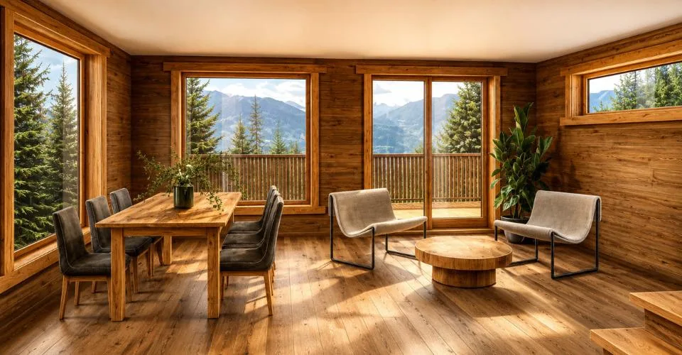 Außergewöhnliches Chalet mit atemberaubendem Blick und optimaler Besonnung – Foto 4 von 14