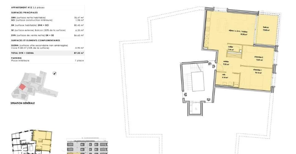 3.5 Zimmer Wohnung in Payerne – foto 4 di 7