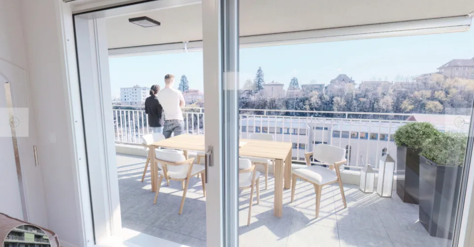 Spacieux appartement de 4,5 pièces avec séjour de 52 m2 plus terrasse – foto 2 di 15