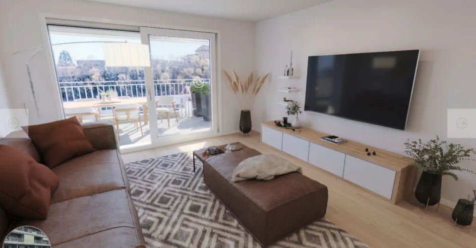 Spacieux appartement de 4,5 pièces avec séjour de 52 m2 plus terrasse – foto 3 di 15