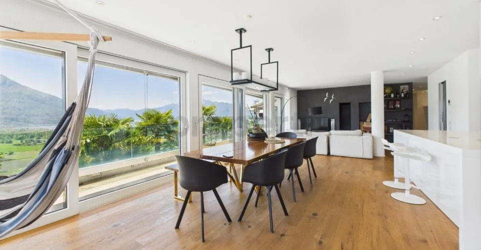 Exklusives Appartement mit Panoramablick auf den See in Gordola – Foto 13 von 24