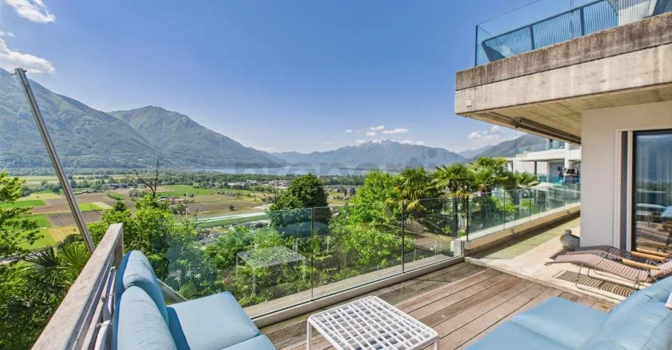 Exklusives Appartement mit Panoramablick auf den See in Gordola – Foto 21 von 24