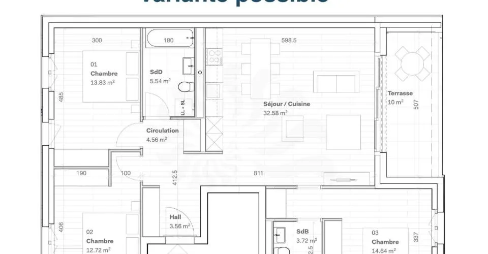 Wohnung 5P im 1. Stock, 11, Route des Jurêts in Choulex – Foto 10 von 22