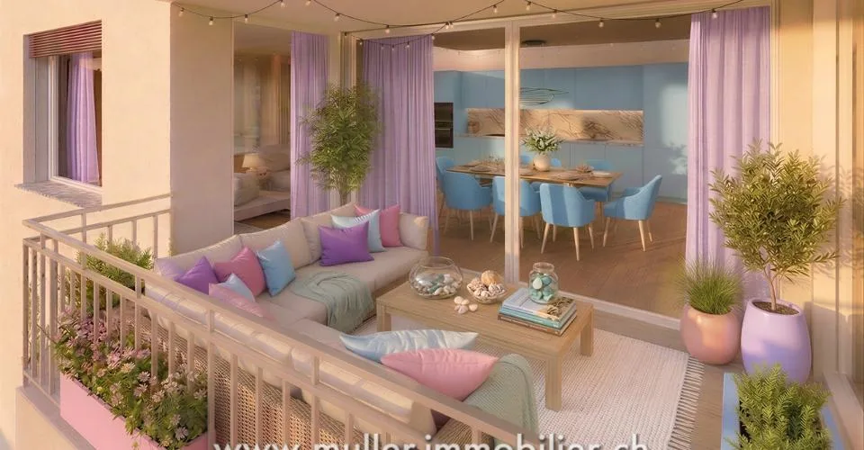 Zweieinhalb-Zimmer-Wohnung mit Balkon und freier Sicht, 5 Minuten von Romont entfernt – Foto 14 von 19