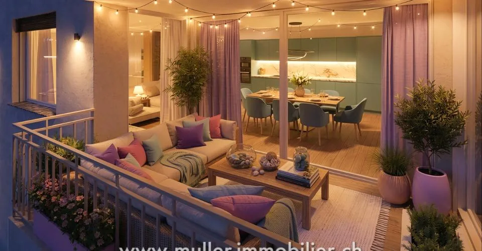 Zweieinhalb-Zimmer-Wohnung mit Balkon und freier Sicht, 5 Minuten von Romont entfernt – Foto 16 von 19