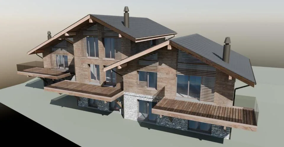 3 Chalets sur plan à Haute-Nendaz – photo 8 sur 12
