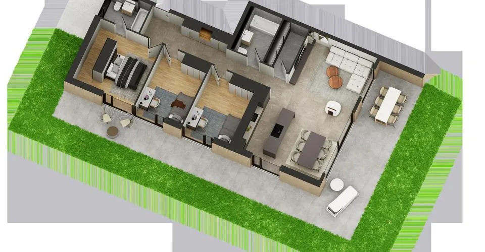 4.5 pièces en rez-de-jardin sur plan avec vue – photo 5 of 21
