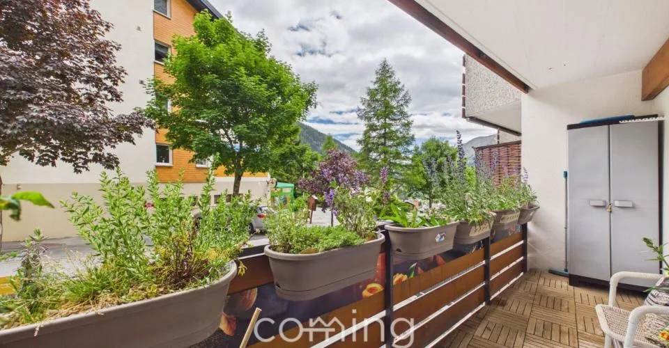 Appartement lumineux de 2.5 pièces avec balcon et vue panoramique sur les Alpes valaisannes à Loèche-les-Bains – photo 9 sur 22