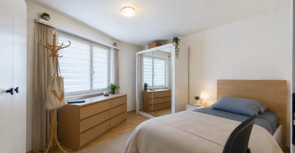 Appartement lumineux de 2.5 pièces avec balcon et vue panoramique sur les Alpes valaisannes à Loèche-les-Bains – photo 6 sur 22