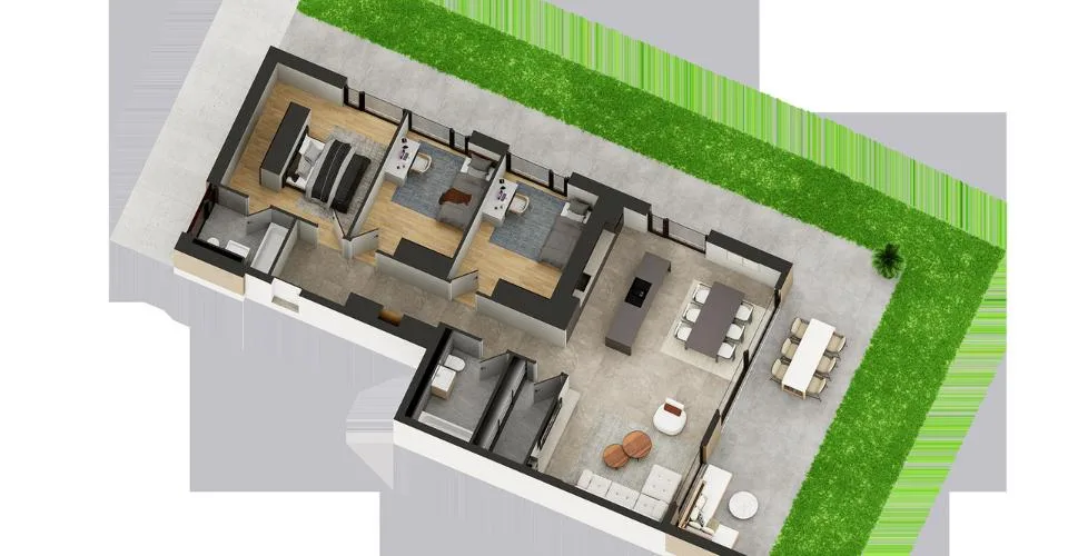 APPARTEMENT 4,5 ZIMMER 1. STOCK IN CHERMIGNON D'EN HAUT – Foto 15 von 21