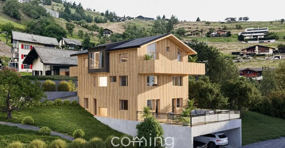 Votre nouvelle maison à Bürchen - construction en bois, cheminée et beaucoup d'espace pour la personnalisation – Foto 2 von 27
