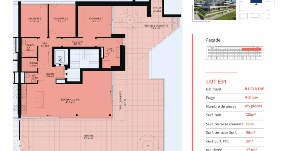 4.5 Zimmer Attikawohnung in Rolle – Foto 23 von 36