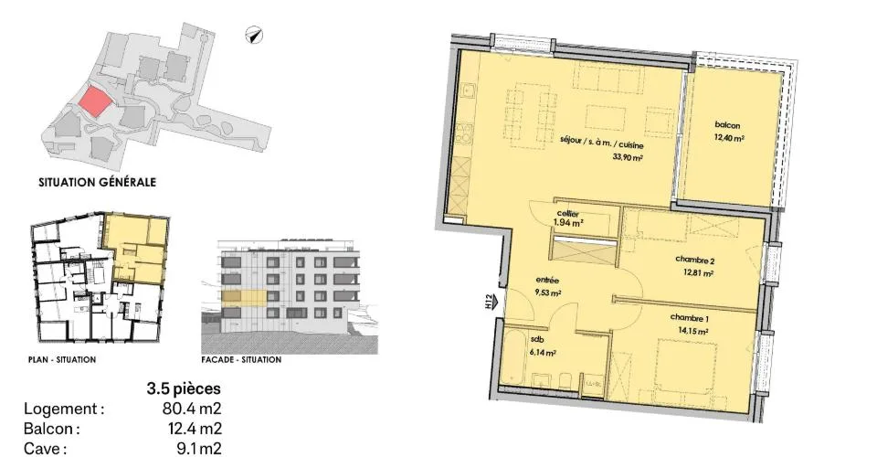 Appartement de 3.5 pièces au 1er étage – Foto 6 von 12