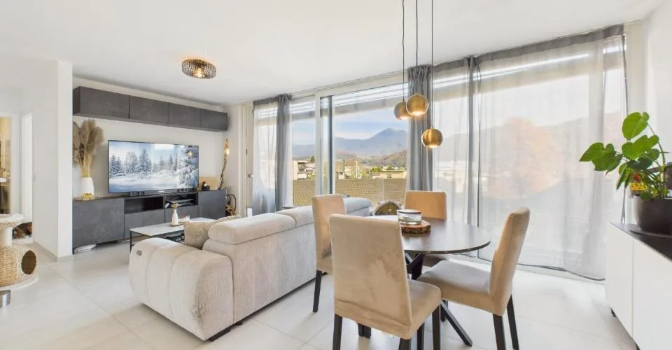 Moderna 2.5 locali attic-flat con ampio balcone, Agno – Foto 13 von 22