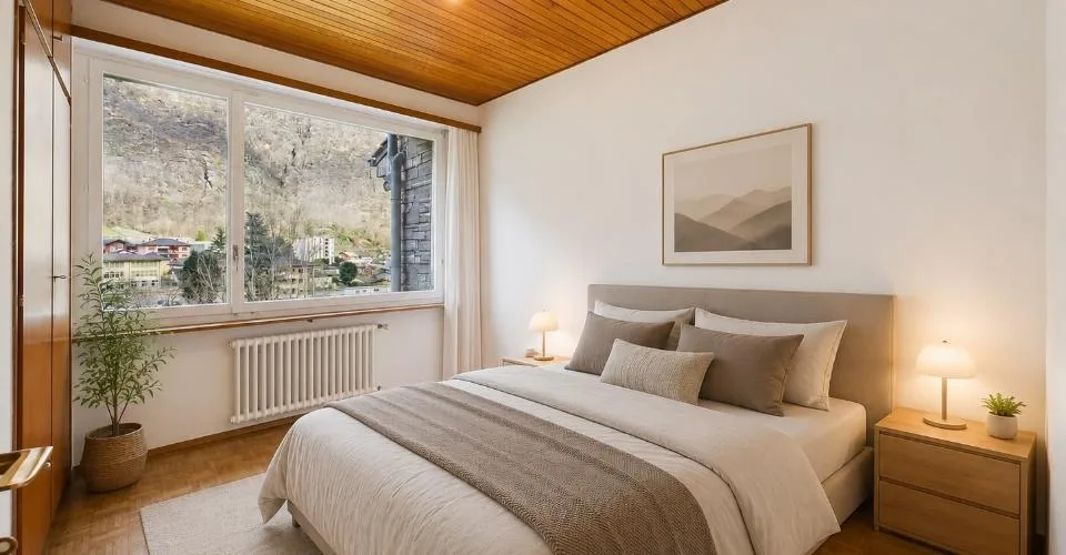 Helles Apartment in einer Doppelhaushälfte mit 8 Zimmern und großem Garten in Giornico – Foto 25 von 34