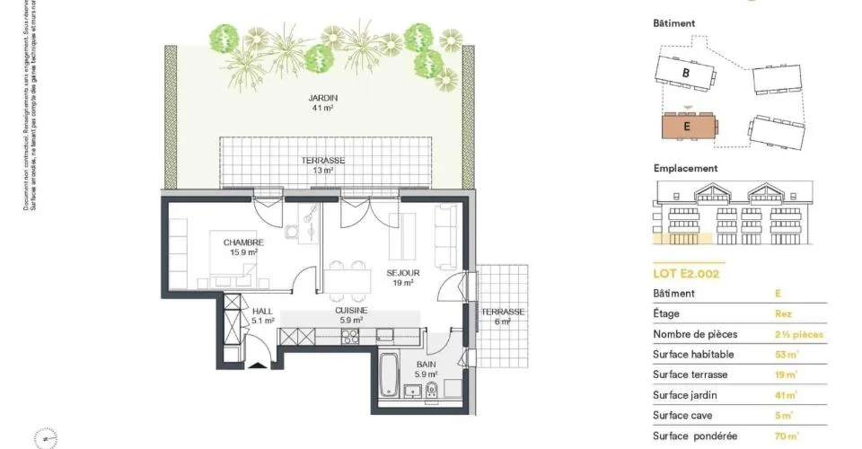 Nouvelle promotion : Appartement de 2.5 pièces avec terrasse et jardin – photo 12 of 24