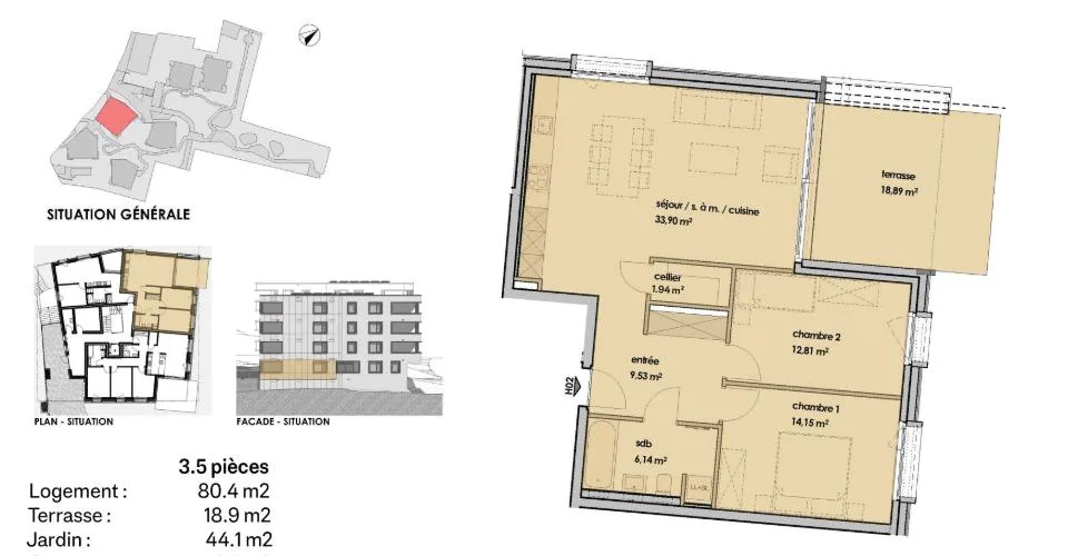 Appartement de 3.5 pièces en rez-de-jardin – Foto 6 von 12
