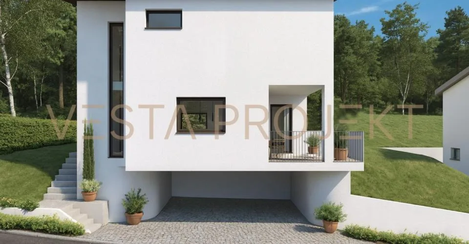 Genehmigtes Bauprojekt für zwei moderne Einfamilienhäuser mit Minergie-Standard und Panoramablick – Foto 9 von 14