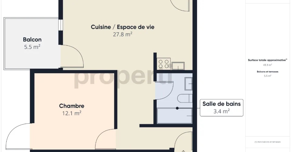Magnificent 2,5 Zimmer mit Balkon in Aminona, Crans Montana – Foto 30 von 32