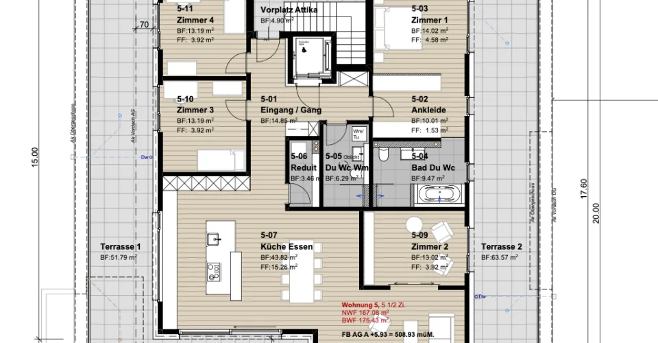 5.5 Zimmer Attikawohnung in Oberbüren – Foto 11 von 12
