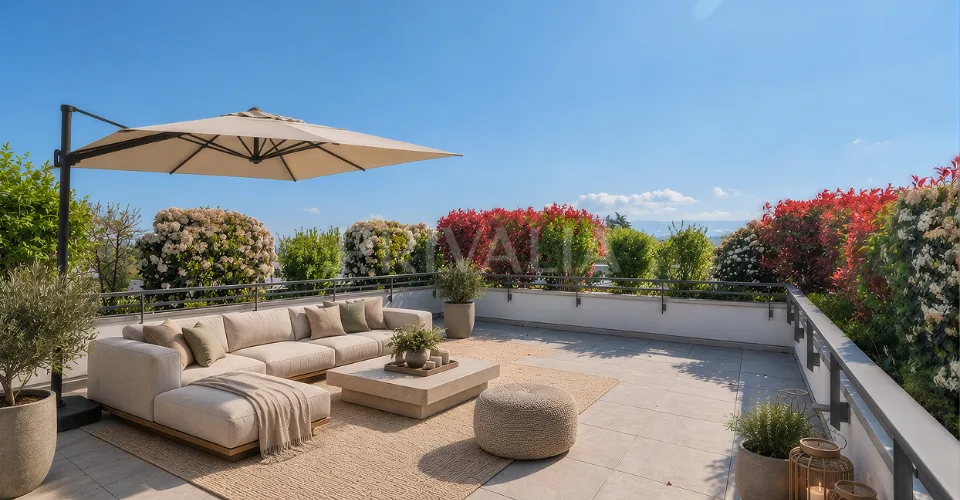 Superbe attique en duplex rénové avec terrasses et vue dégagée – foto 25 di 26