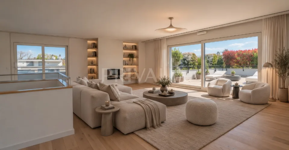 Superbe attique en duplex rénové avec terrasses et vue dégagée – foto 14 di 26