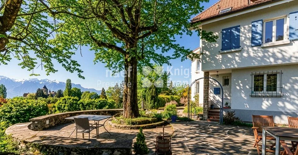 A vendre - Propriété individuelle de 12.5 pièces à deux pas du centre de Blonay et magnifique vue sur le lac – Foto 3 von 13