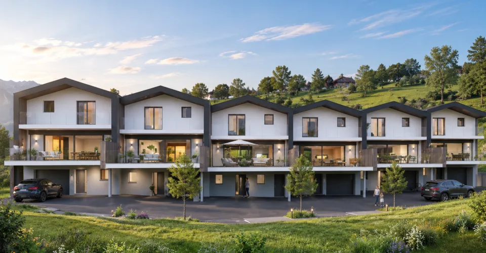 Magnifiche ville a schiera a Vex - LOT4 – foto 3 di 11