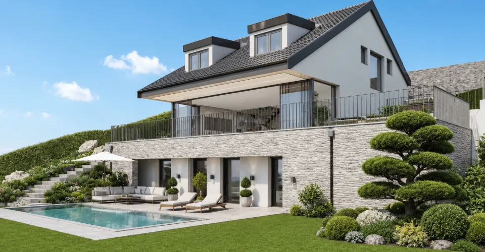 Villa individuelle "Plein Sud" avec piscine extérieure à Chexbres – photo 9 sur 22