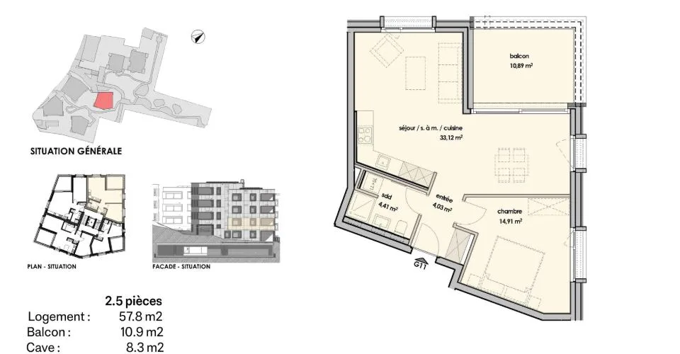 ***RÉSERVÉ*** Appartement de 2.5 pièces au 1er étage – photo 12 sur 12