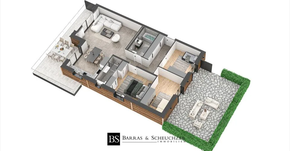 LOT 3 - 4.5 pièces neuf avec balcon et jardin – foto 4 di 9