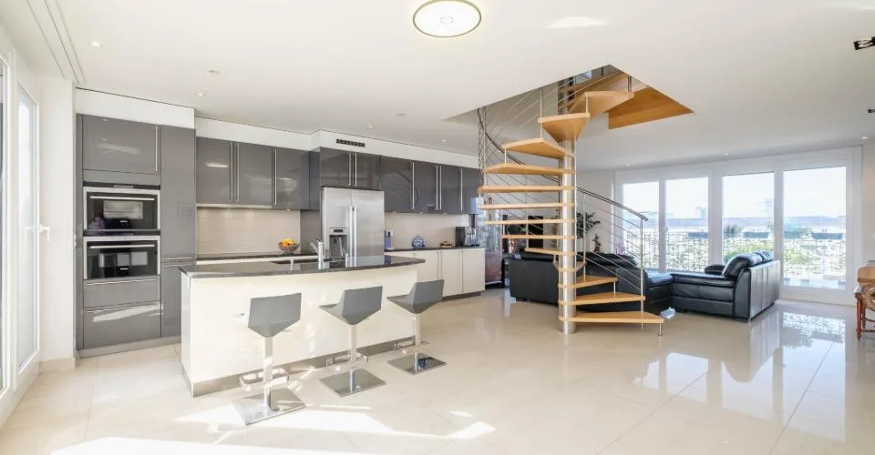 Attique en duplex — vue sur le Jet d'eau – photo 3 sur 18
