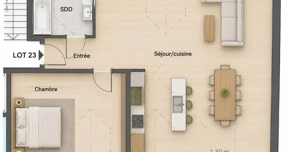 2.5 Zimmer Wohnung in Ollon – Foto 9 von 22