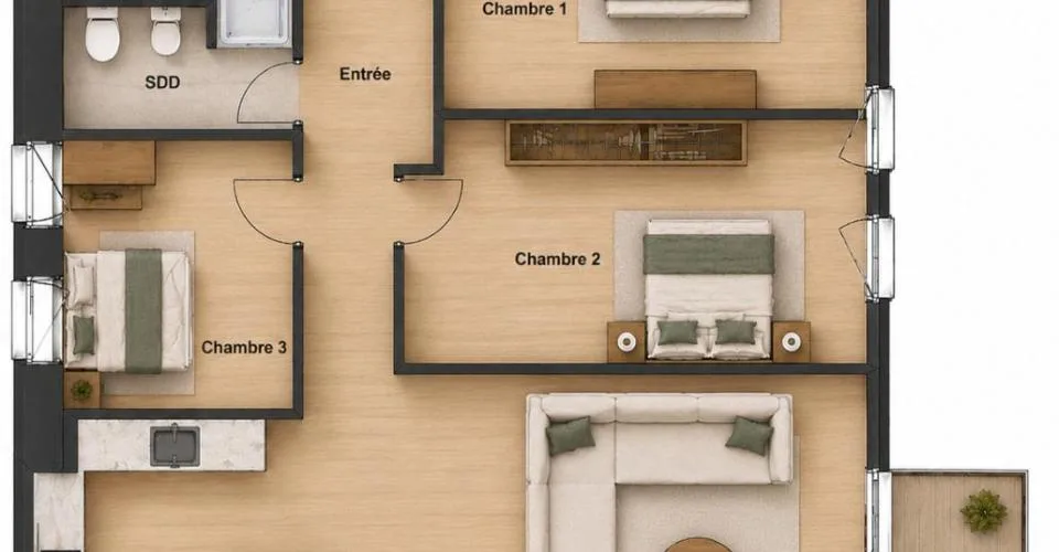 4.5 Zimmer Wohnung in Ollon – Foto 15 von 22