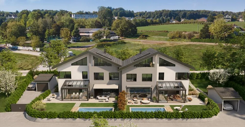 Grande villa Minergie de 7 pces, prestations de haut standing, piscine – photo 2 sur 26