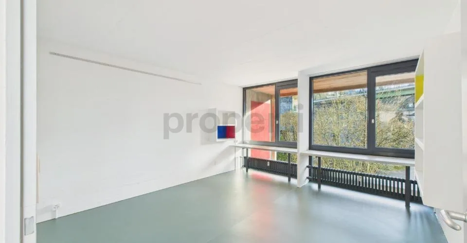 Wohnen in einer Ikone der Schweizer ArchitekturEinzigartige Maisonettewohnung im denkmalgeschützten Atelier-5-Ensemble in Flamatt