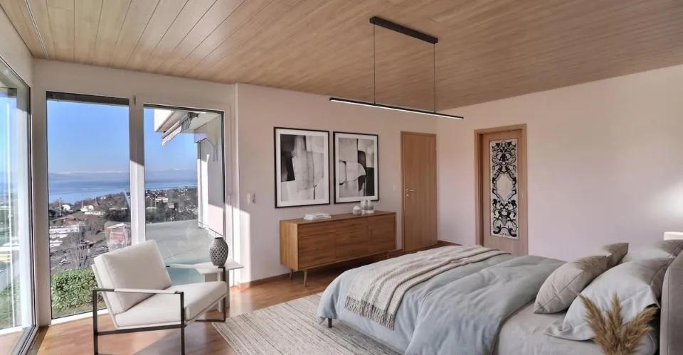 Geräumige 5,5-Zimmer-Wohnung mit grandiosem Blick auf den See und die Berge – Foto 8 von 25