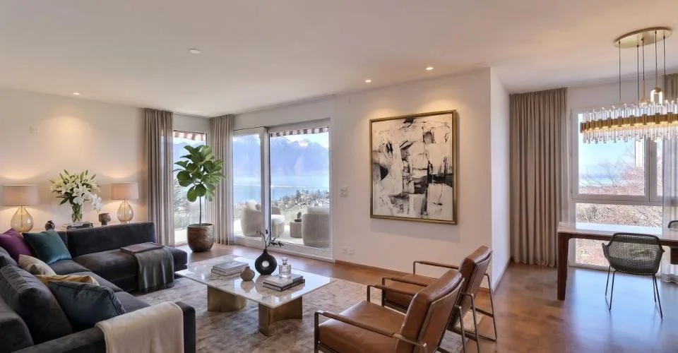 Geräumige 5,5-Zimmer-Wohnung mit grandiosem Blick auf den See und die Berge – Foto 7 von 25