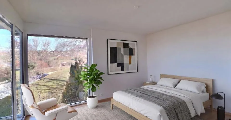 Geräumige 5,5-Zimmer-Wohnung mit grandiosem Blick auf den See und die Berge – Foto 10 von 25