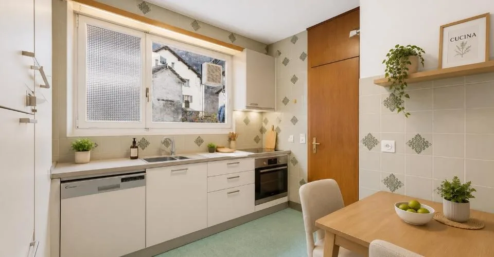 Helles Apartment in einer Doppelhaushälfte mit 8 Zimmern und großem Garten in Giornico – Foto 4 von 27
