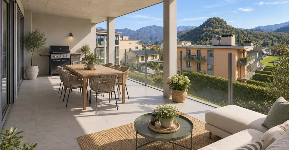 Moderno appartamento 2.5 locali con ampia terrazza a Gravesano – foto 16 di 28